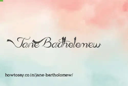 Jane Bartholomew
