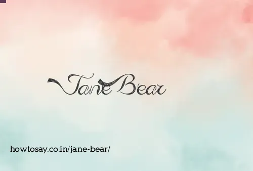 Jane Bear