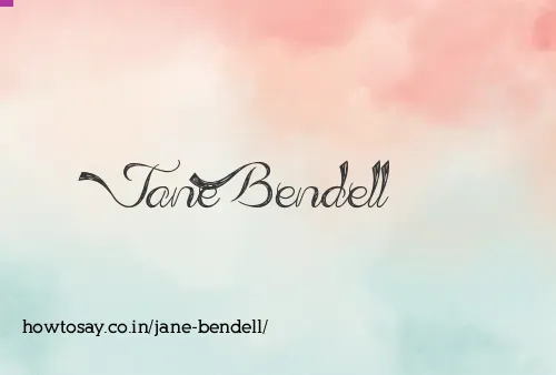 Jane Bendell