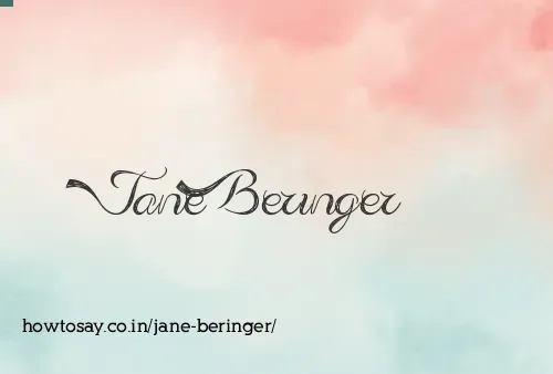 Jane Beringer