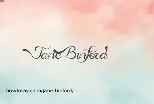 Jane Binford