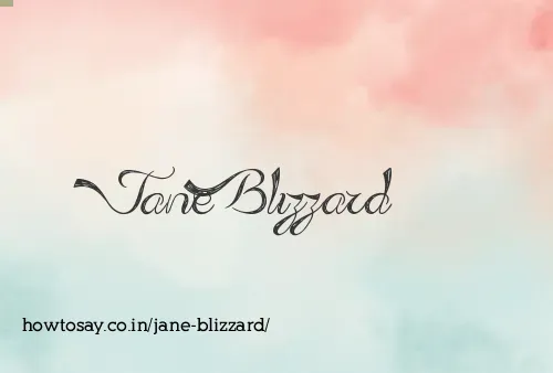 Jane Blizzard