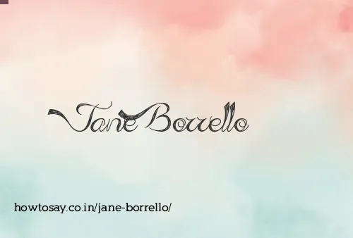 Jane Borrello