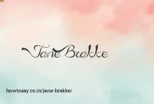 Jane Brakke