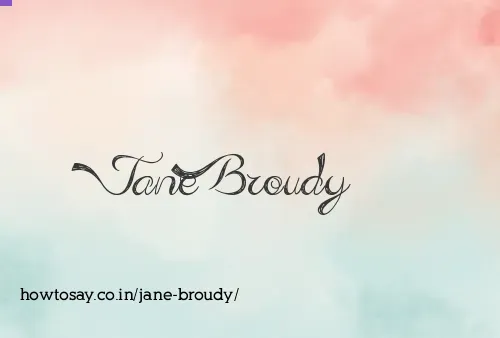 Jane Broudy