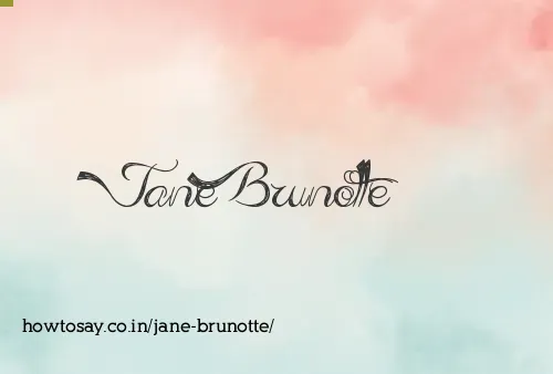 Jane Brunotte