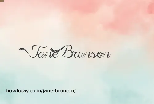 Jane Brunson