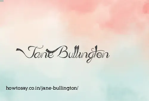 Jane Bullington
