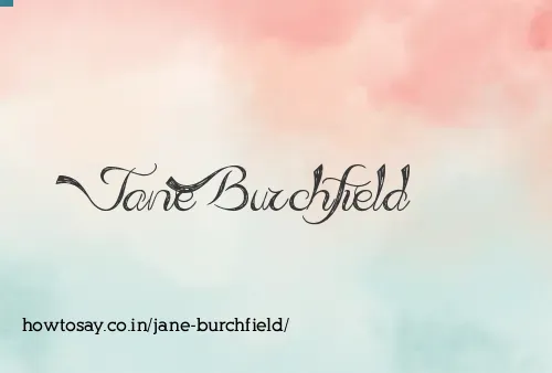 Jane Burchfield
