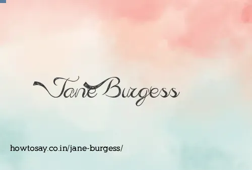 Jane Burgess