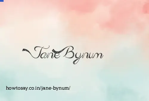 Jane Bynum
