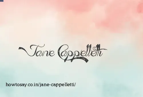 Jane Cappelletti