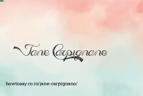 Jane Carpignano