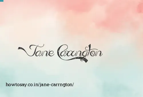 Jane Carrngton