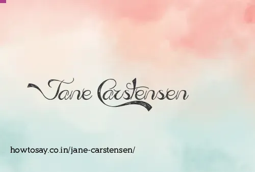 Jane Carstensen