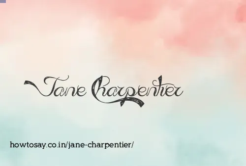 Jane Charpentier