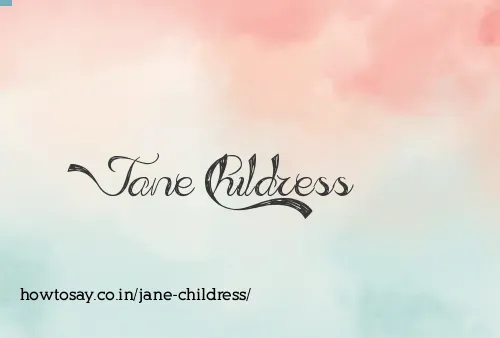 Jane Childress