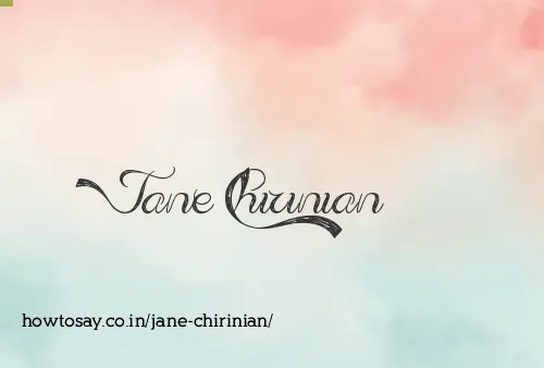 Jane Chirinian