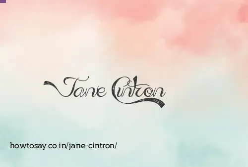Jane Cintron