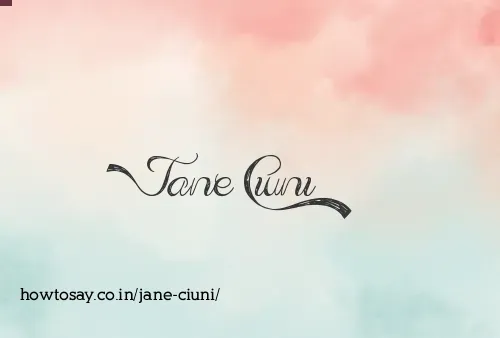 Jane Ciuni