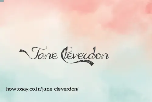 Jane Cleverdon
