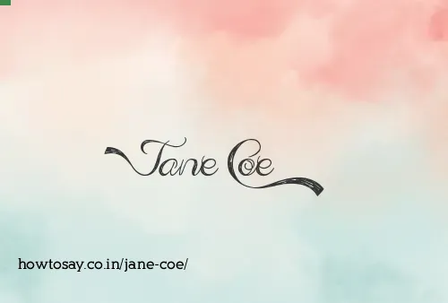 Jane Coe
