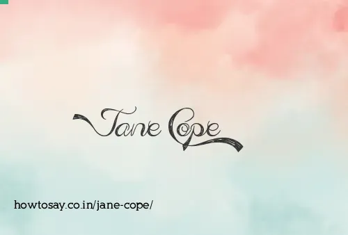 Jane Cope