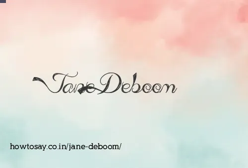 Jane Deboom