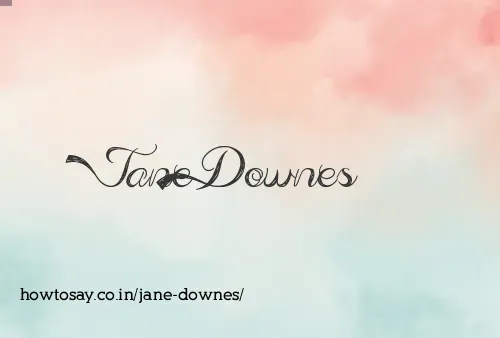 Jane Downes