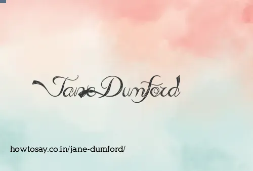 Jane Dumford