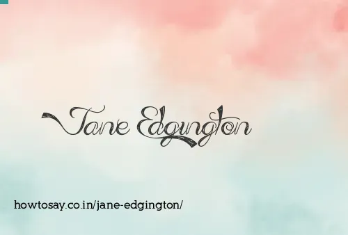 Jane Edgington