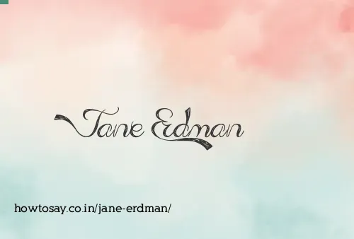 Jane Erdman