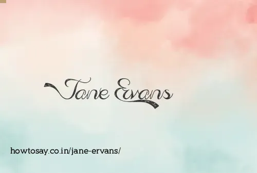 Jane Ervans