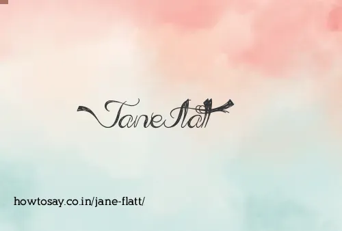 Jane Flatt