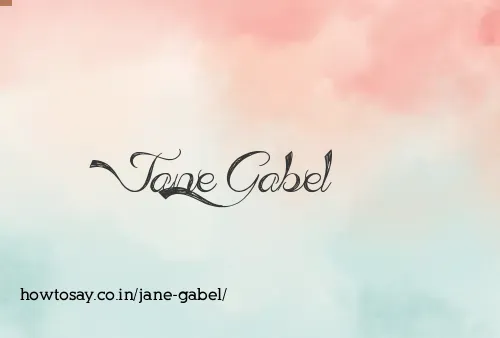Jane Gabel
