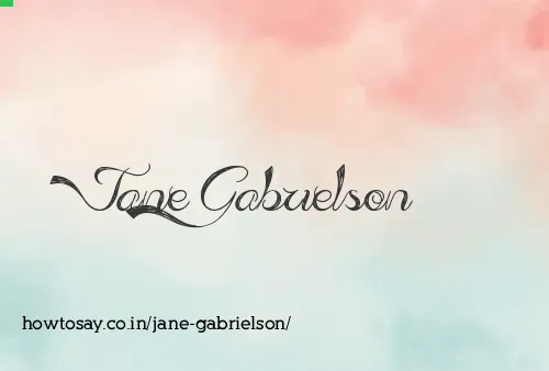 Jane Gabrielson
