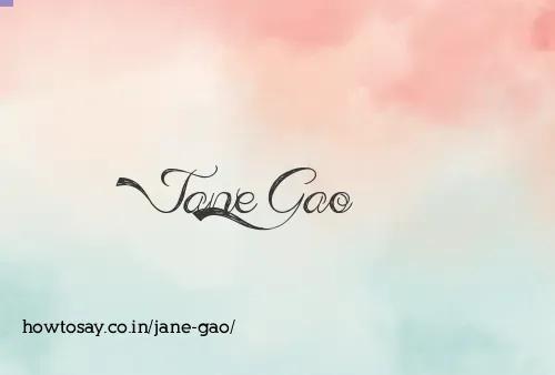 Jane Gao