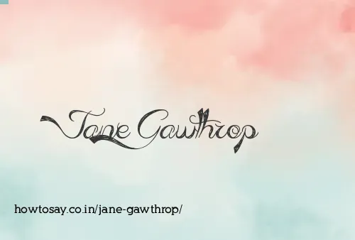 Jane Gawthrop