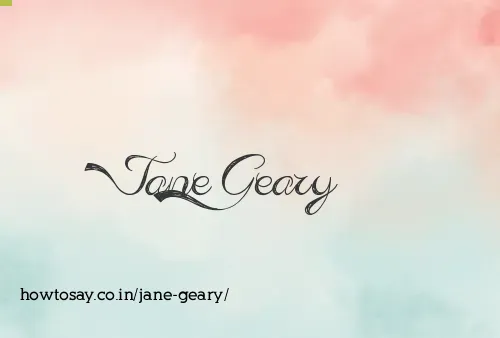 Jane Geary