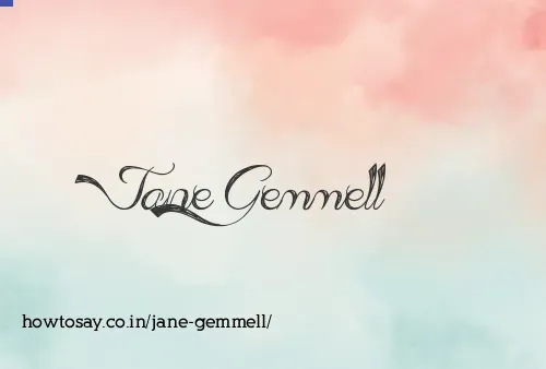 Jane Gemmell