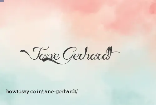 Jane Gerhardt