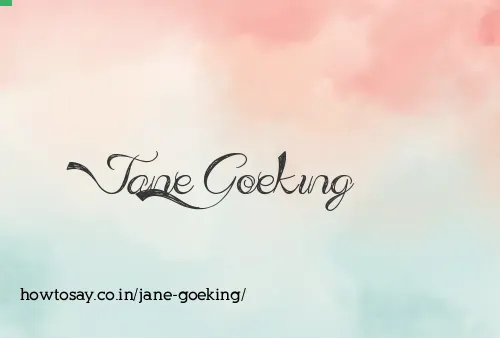 Jane Goeking
