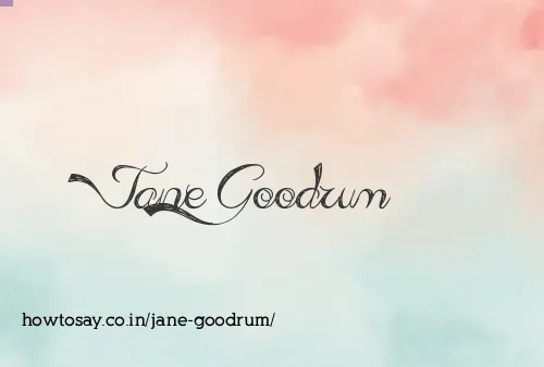 Jane Goodrum