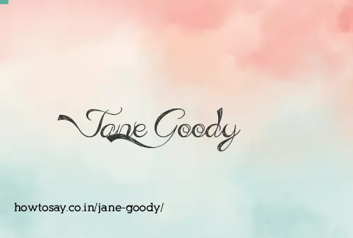 Jane Goody