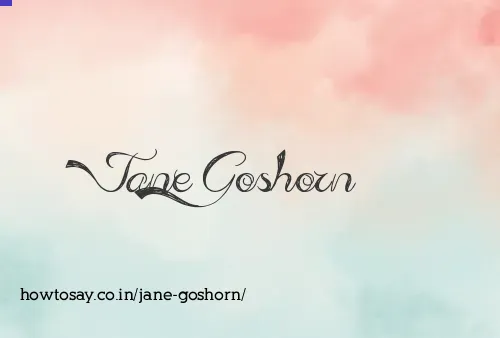 Jane Goshorn
