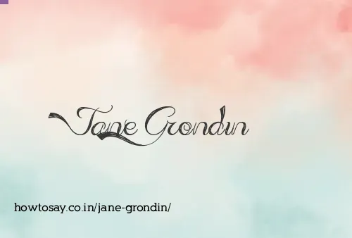 Jane Grondin