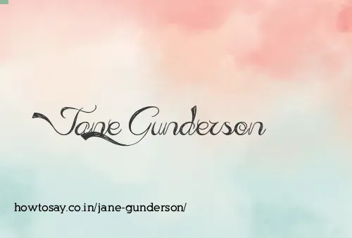 Jane Gunderson