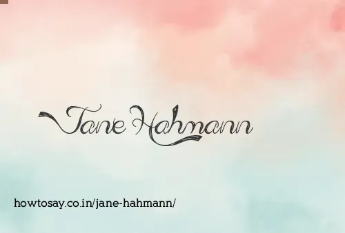 Jane Hahmann