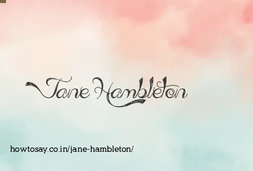 Jane Hambleton