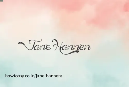 Jane Hannen